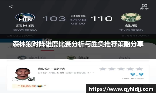森林狼对阵雄鹿比赛分析与胜负推荐策略分享